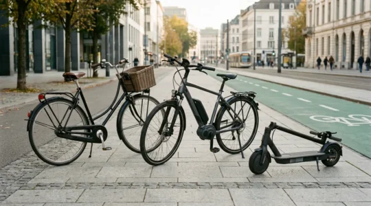 Comparaison de différents moyens de mobilité urbaine pour les trajets quotidiens